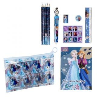 Set 11 rechizite, Frozen Disney cu penar, 22.0 X 14.0 X 0.5 Cm