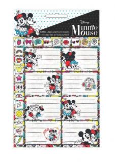 Set 16 etichete Minnie si Mickey Mouse