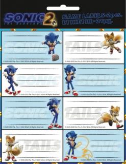 Set 16 etichete Sonic the Hedgehog
