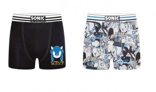 Set 2 perechi chiloti boxeri pentru adulti, Sonic