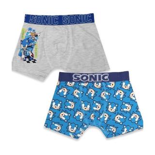 Set 2 perechi chiloti tip boxer bumbac, Sonic