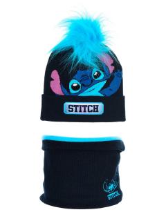 Set 2 piese iarna, caciula si guler Lilo  Stitch