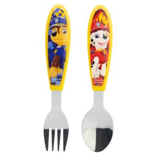 Set 2 tacamuri ergonomice, furculita si lingura pentru copii Paw Patrol 9.4 cm