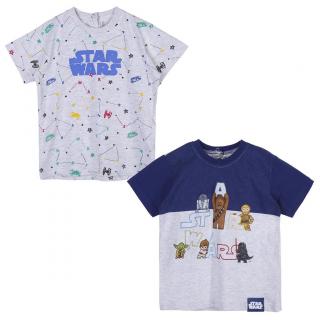 Set 2 tricouri maneca scurta, pentru copii Star Wars