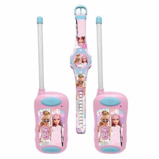 Set 2 walkie talkie cu ceas cadou Barbie