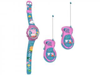 Set 2 walkie talkie cu ceas cadou Peppa Pig