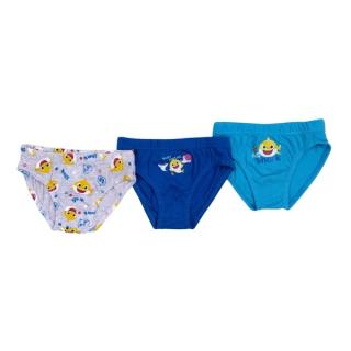 Set 3 perechi chiloti bumbac Baby Shark