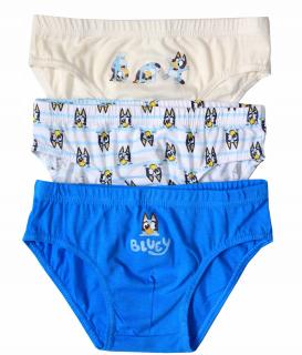 Set 3 perechi chiloti bumbac pentru baieti, Bluey