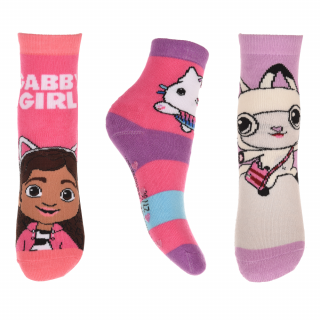 Set 3 perechi sosete antiderapante Gabby s Dollhouse