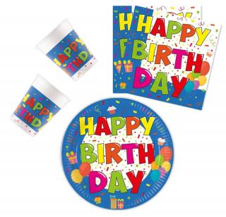 Set 36 accesorii pentru petrecerea copiilor, Happy Birthday