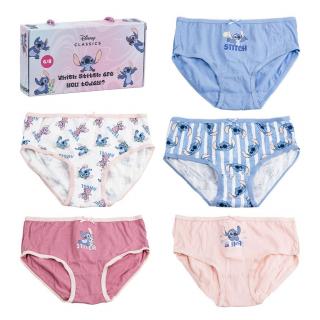 Set 5 perechi chiloti bumbac Lilo  Stitch