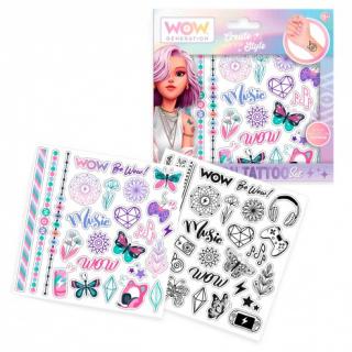 Set 50 tatuaje copii Wow Generation, 17x18x0.2 cm