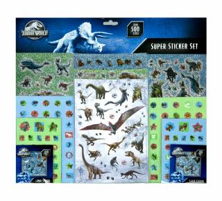 Set 500  stickere Jurassic World Dinozauri