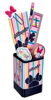 Set 7 rechizite, metalic, Minnie Mouse Koger 24.5x14x7 cm