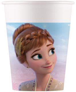 Set 8 pahare carton Disney Frozen Wind Spirit 200ml