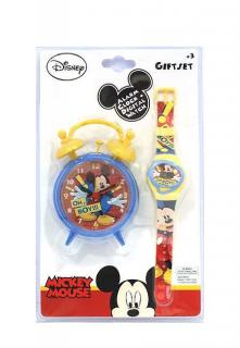 Set ceas birou Mickey Mouse desteptator 10 cm + ceas de mana