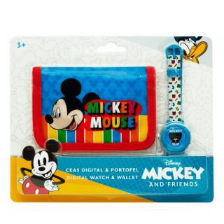 Set ceas si portofel Mickey Mouse Rainbow