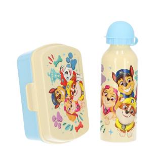 Set cutie sandwich si sticla apa din aluminiu 500ml Paw Patrol