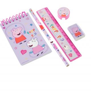 Set de 5 rechizite pentru copii Peppa Pig