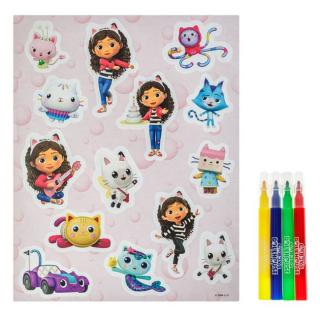 Set de Desen cu Autocolante Gabby s Dollhouse 20 file