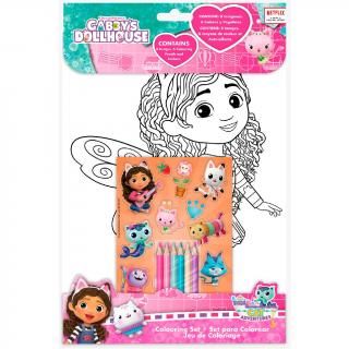 Set de Desen cu Autocolante Gabby s Dollhouse 8 file