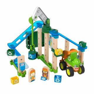 Set de joaca din lemn Fisher Price Wonder Makers ,   Centrul de reciclare