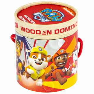 Set domino lemn, Paw Patrol, 28 piese