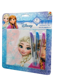 Set Frozen 3 pixuri cu gel si poster de colorat