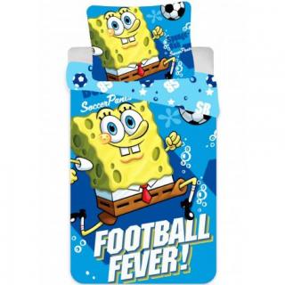 Set Lenjerii de pat copii, SpongeBob 2 piese 90x140, 40x55 cm