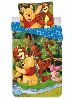 Set Lenjerii de pat copii, Winnie the Pooh 2 piese 90x140, 40x55 cm