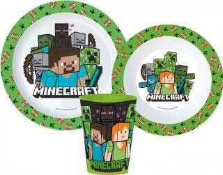 Set mic dejun plastic Minecraft Creeper