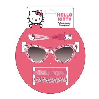 Set Ochelari soare si 4 accesorii par Hello Kitty