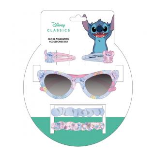 Set Ochelari soare si 4 accesorii par Stitch