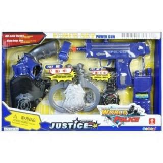 Set pistoale politie Justice cu accesorii