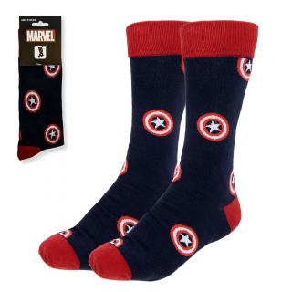 Sosete lungi Marvel Avengers Scut Captain America, M 38-45 EU