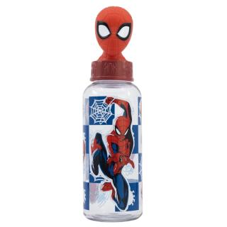 Sticla apa copii Spiderman figurina, Plastic, 560 ml