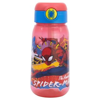 Sticla apa copii Spiderman Moving Target, plastic, 510 ml