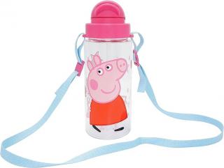 Sticla apa din tritan cu snur, Peppa Pig 500ml