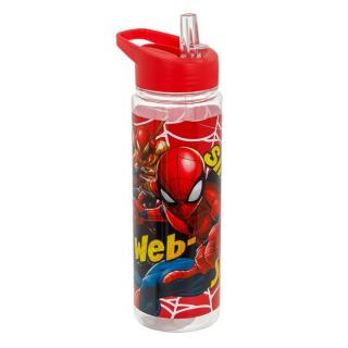Sticla apa pentru copii flip top Spiderman Web Slinger 650ml