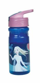 Sticla plastic reutilizabila  cu pai, Disney Frozen Elsa 500 ml