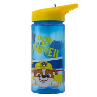 Sticla plastic reutilizabila  cu pai, Paw Patrol Pup Power 530 ml