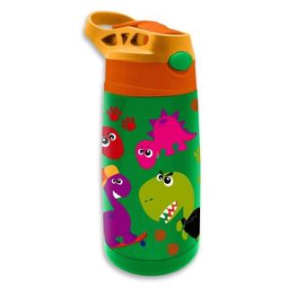 Sticla termos din inox, fara BPA, 400 ml, Crazy Dino