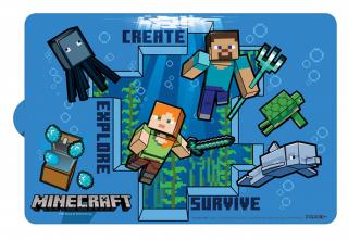 Suport farfurie pentru servit masa Minecraft 43x28 cm