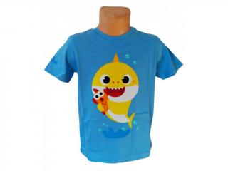 Tricou bumbac maneca scurta Baby Shark, rechin bebe