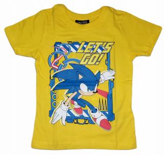 Tricou bumbac maneca scurta copii Sonic