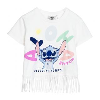 Tricou cu franjuri, pentru copii Stitch Aloha