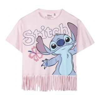 Tricou cu franjuri, pentru copii Stitch
