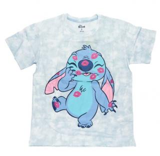 Tricou cu maneca scurta pentru femei din bumbac Disney Lilo  Stitch