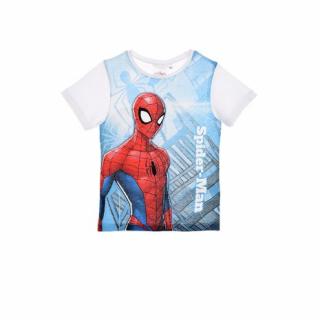 Tricou maneca scurta alba Spiderman, 8 ani