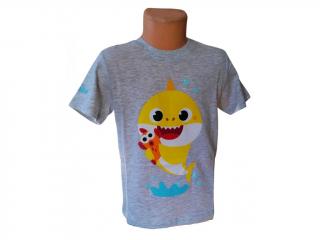 Tricou maneca scurta bumbac Baby Shark, rechin bebe